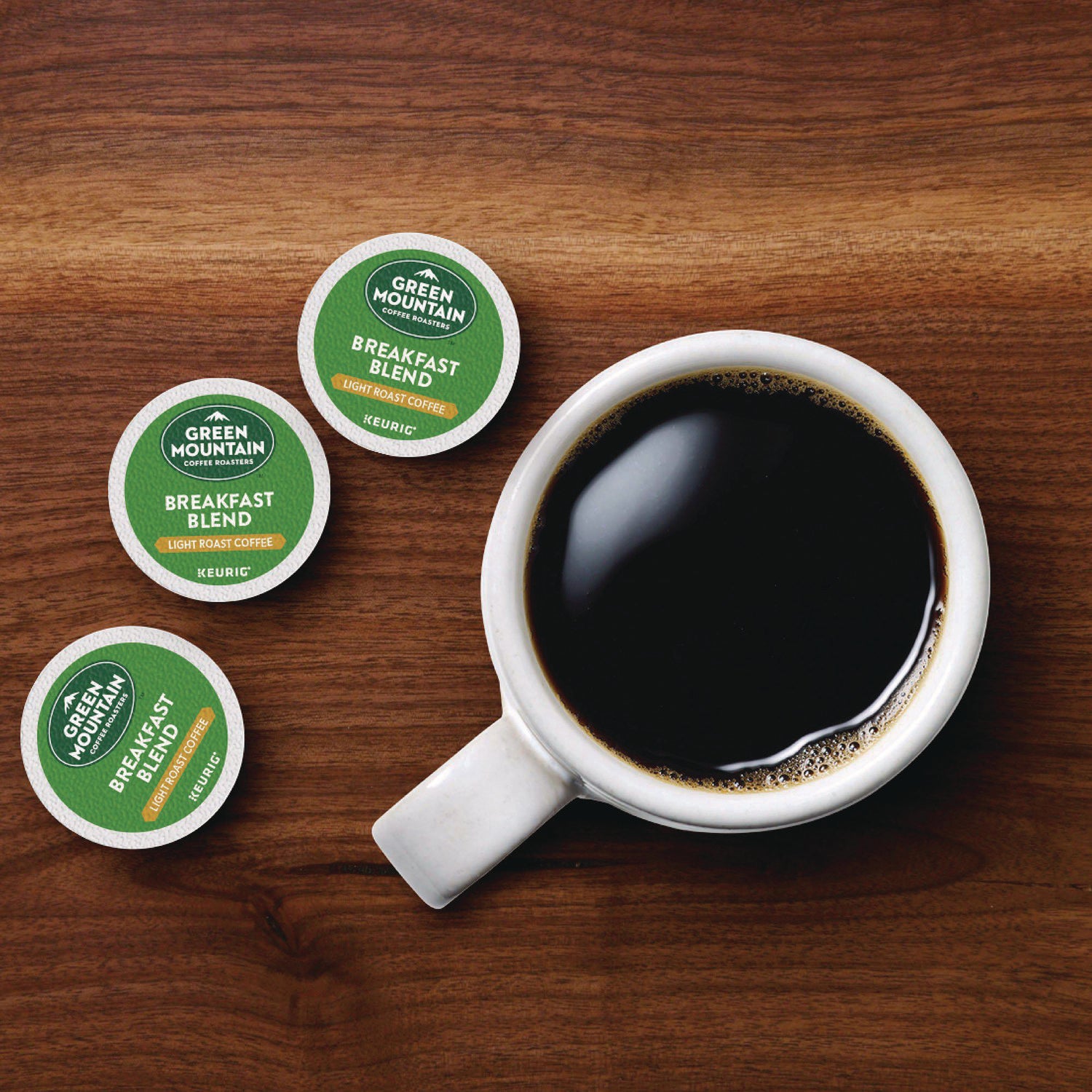 Paper Hot Cups, 12 oz, Green Mountain Design, 1,000/Carton
