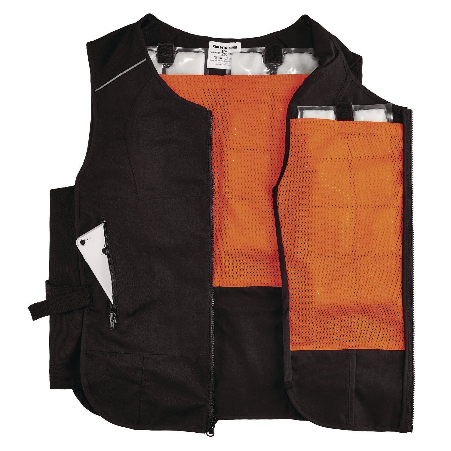 Ergodyne Chill-Its 6260 Cooling Packs Vest Kit, 34.50", 2-Xtra Large/3-Xtra Large