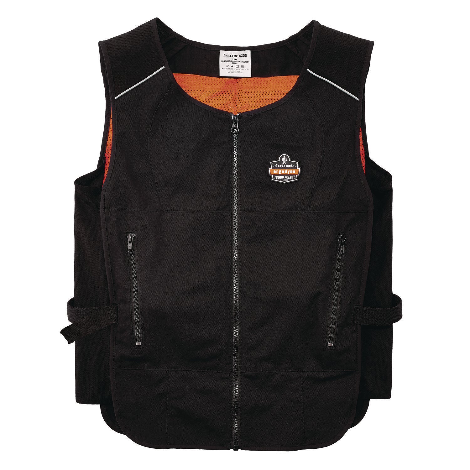 2-Xtra Large/3-Xtra Large - Heat Protection - Zipper Closure - 2 Pocket(s) - Poly-cotton - Black - Lightweight, Front Pocket, Hook & Loop Closure, High Quality Zipper, Machine Washable, Form Fit - 1 Each