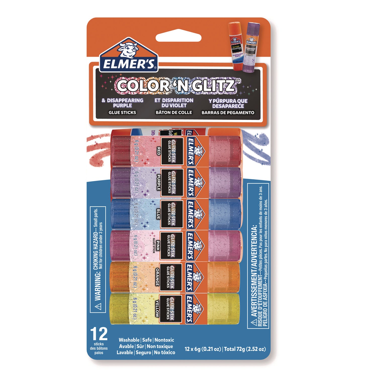 Elmer's Color 'N Glitz Glue Sticks