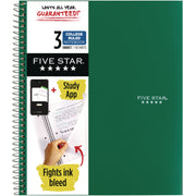 Mead Wirebound Notebooks - 150 Sheets - Wire Bound - 11" x 8 1/2" Sheet Size - White Paper - Assorted Cover - Pocket, Stiff-back, Perforated, Pocket, Heavyweight, Subject, Spiral Lock - 1 Each