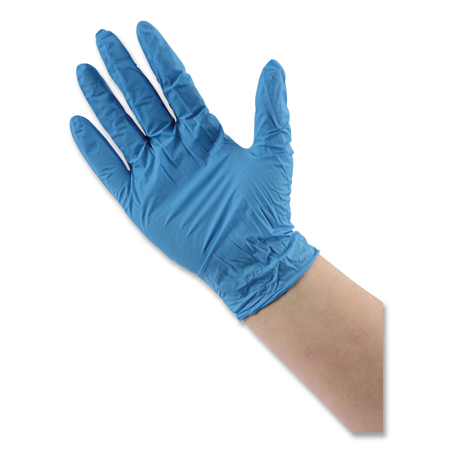 Disposable General-Purpose Powder-Free Nitrile Gloves, X-Large, Blue, 5 mil, 1,000/Carton