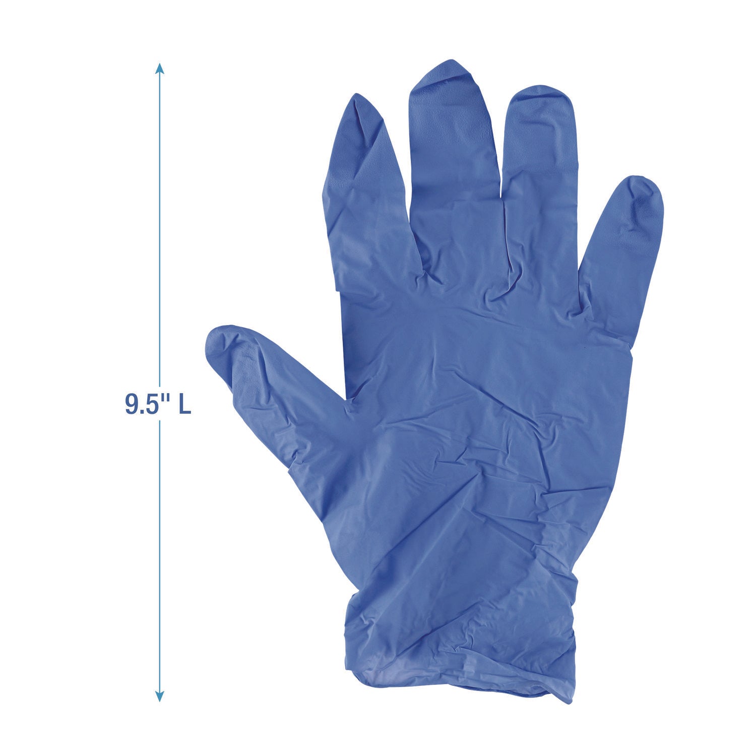 Disposable General-Purpose Nitrile Gloves, Small, Blue, 4 mil, 100/Box