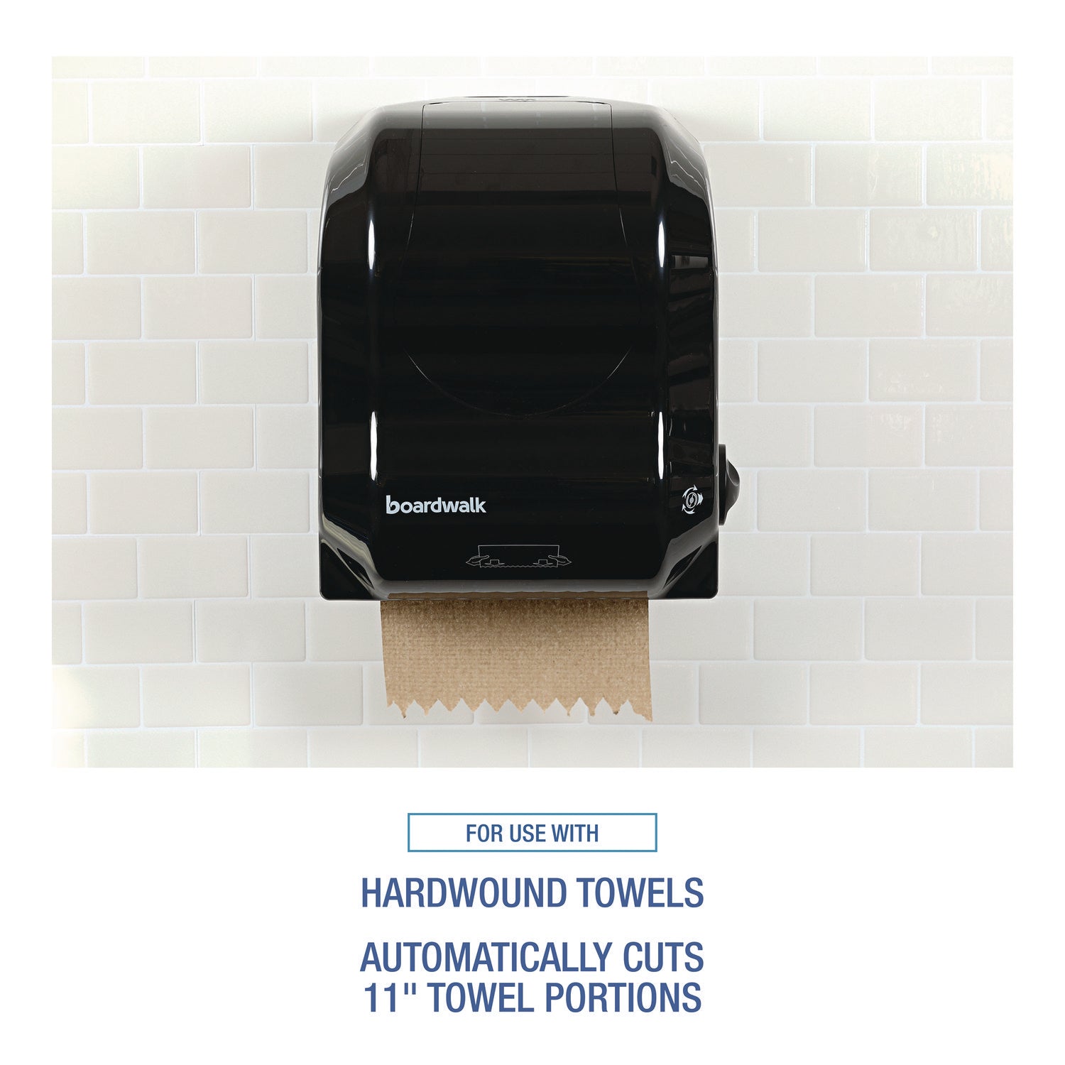 Hands Free Mechanical Towel Dispenser, 13.25 X 10.25 X 16.25, Black