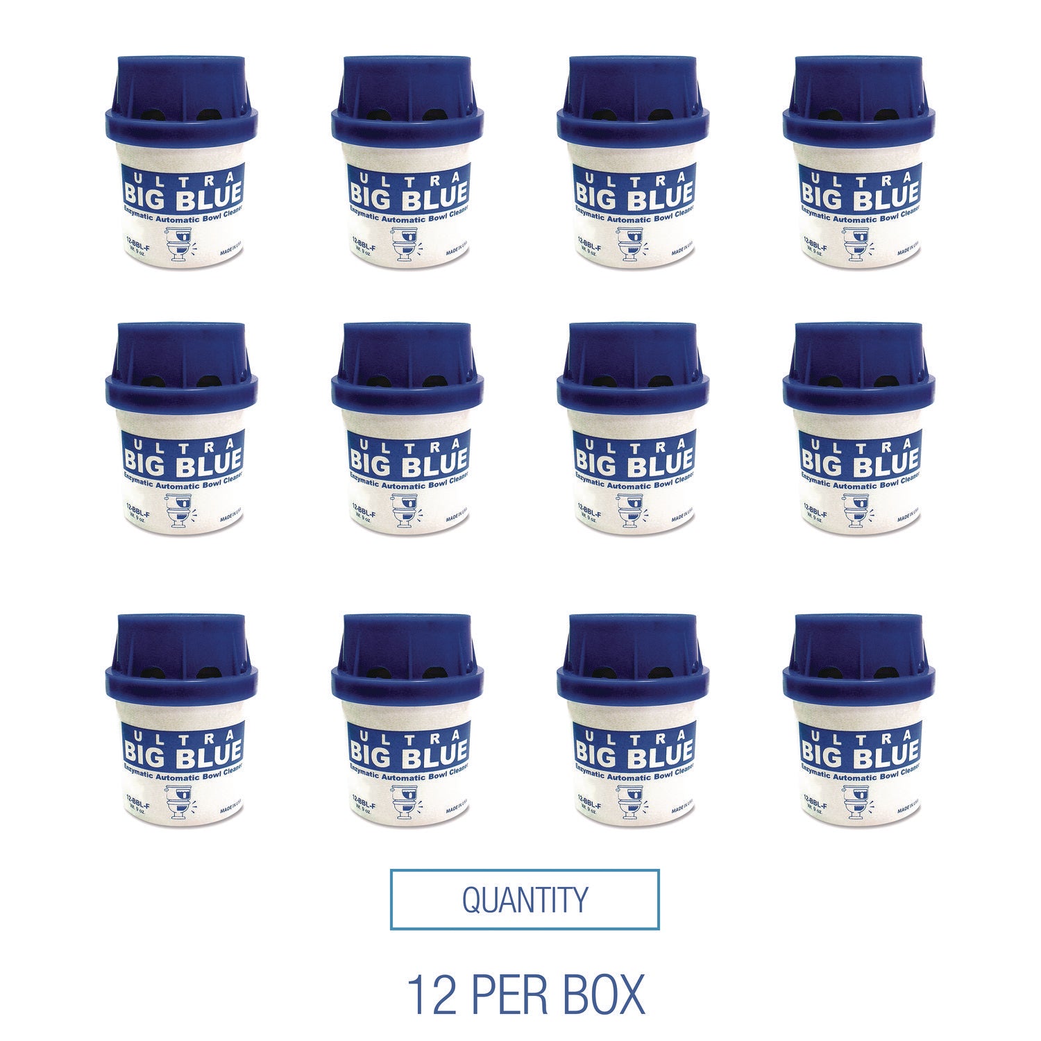 In-Tank Automatic Toilet Bowl Cleaner, Unscented, 9 oz, 12/Box