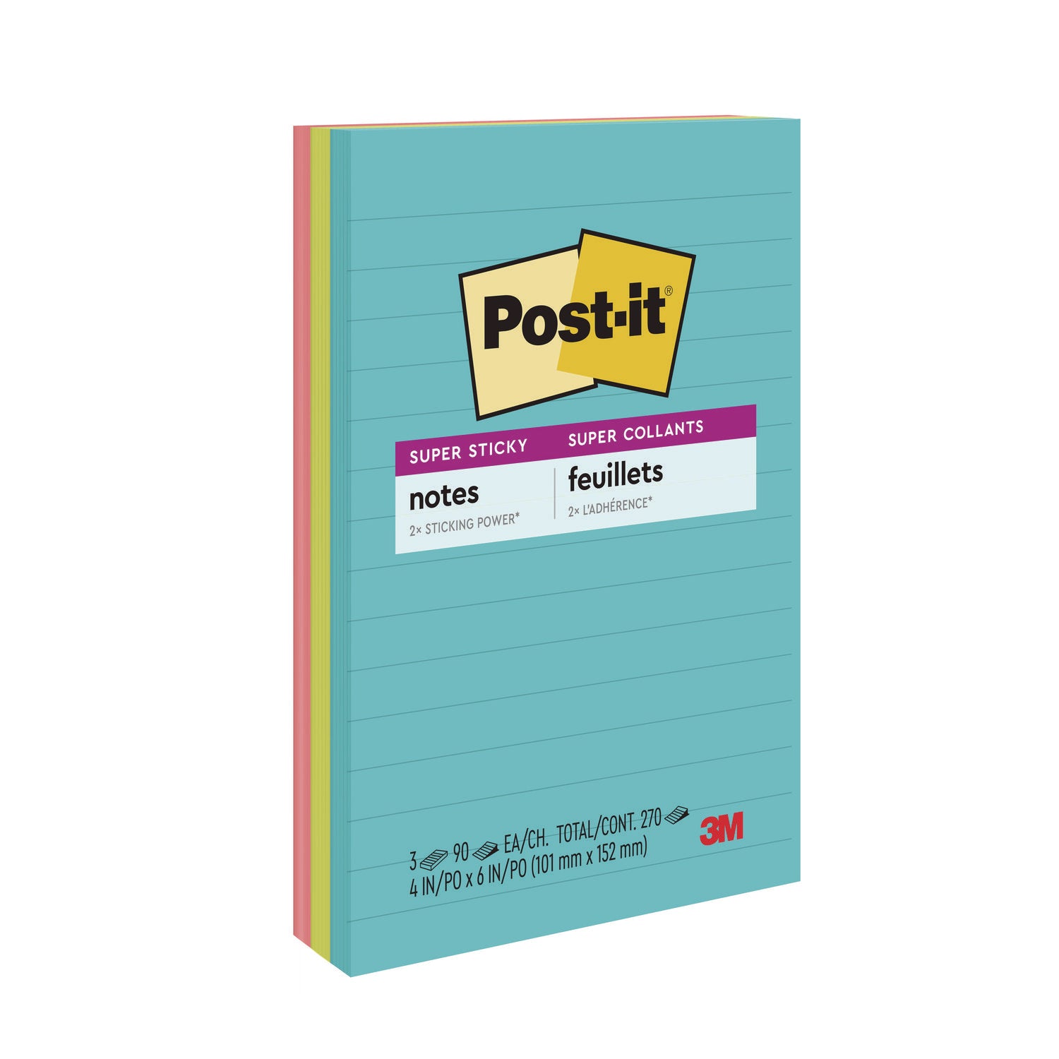 Office Essentials Kit, 7 Pads Assorted Super Sticky Notes, 1 Pack Flags, Roll Magic Tape, Roll Super-Hold Tape, 1 Scissors