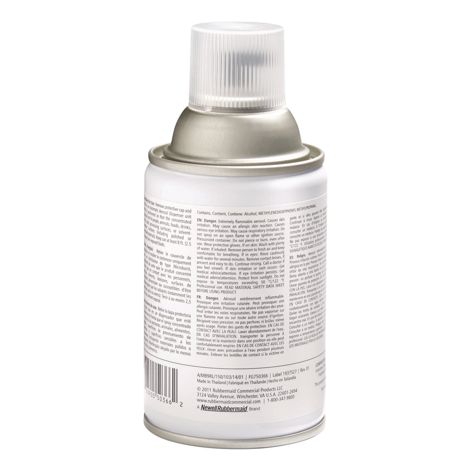 Aerosol - 6000 ft³ - 2 fl oz (0.1 quart) - Linen - 12 / Carton