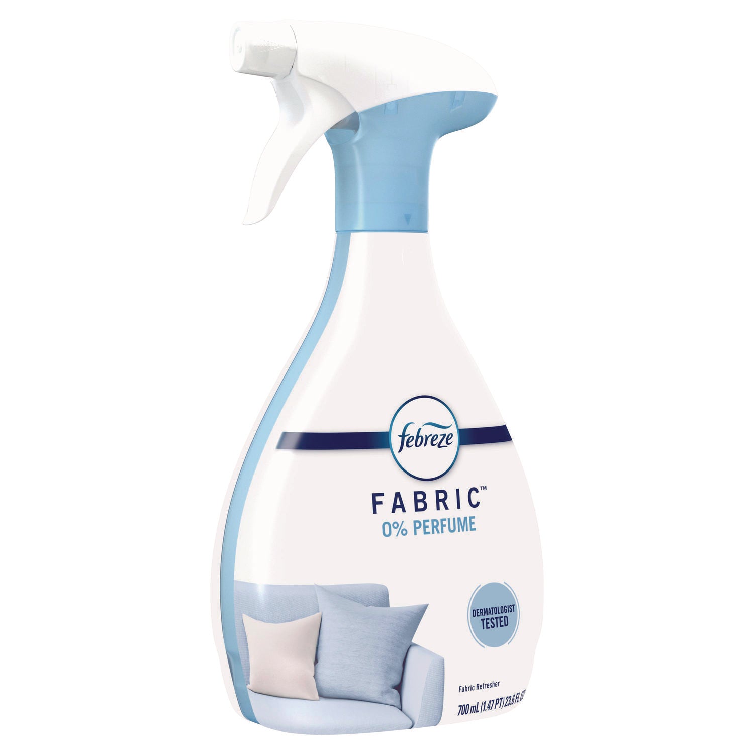 Febreze Fabric Refresher - For Household, Fabric, Home, Clothing, Upholstery, Carpet, Window - Spray - 23.6 fl oz (0.7 quart) - Scent-free, Unscented, Dye-free, Phthalate-free, Formaldehyde-free, Non-flammable - White - 1 Bottle
