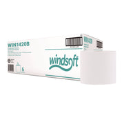 Center-Flow Perforated Paper Towel Roll, 7.3 x 15, White, 6 Rolls/Carton