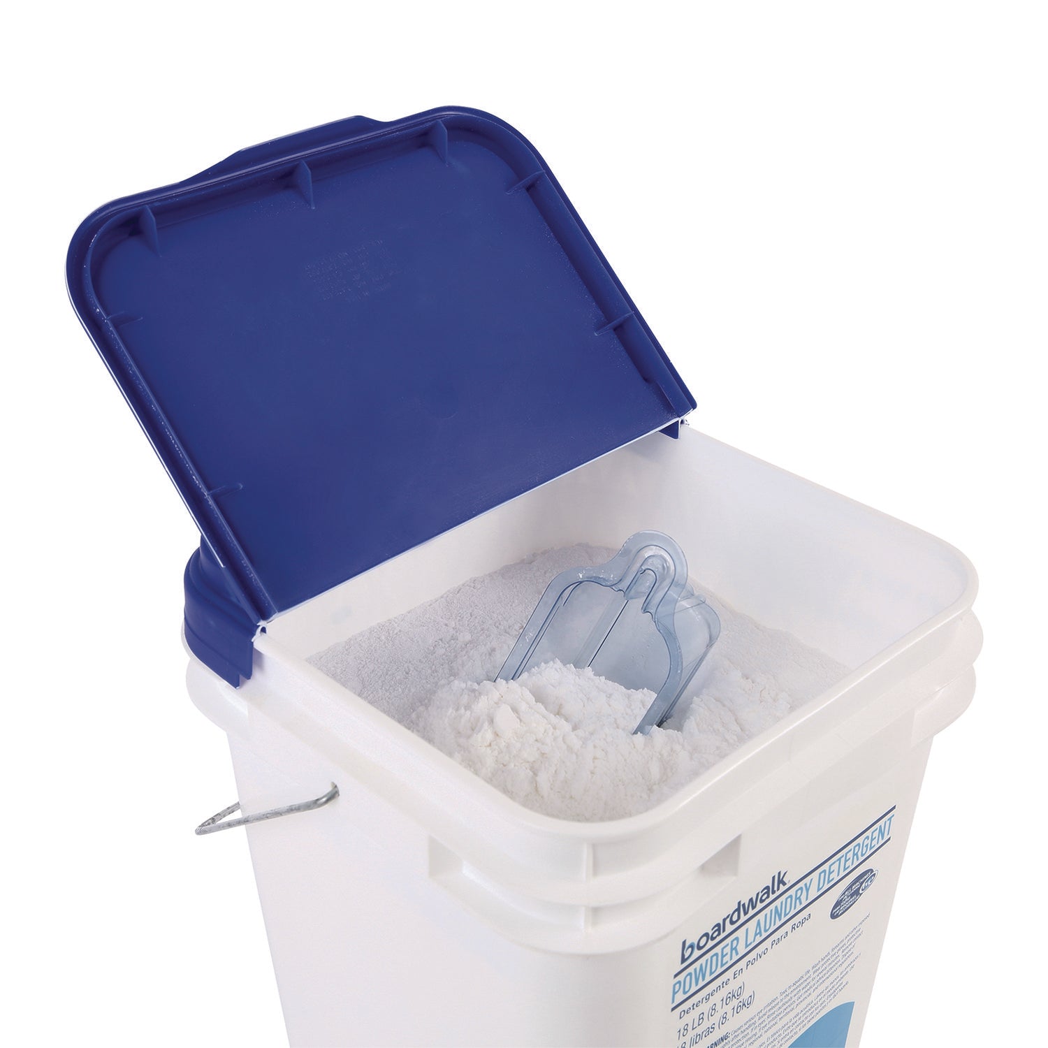 Powder Laundry Detergent, Low Foam, Crisp Clean Scent, 18 lb Pail