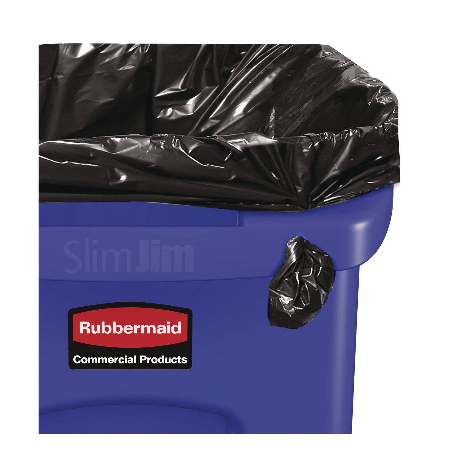 23 gal Capacity - Rectangular - 30" Height x 11" Width x 22" Depth - Plastic - Blue - 1 Each