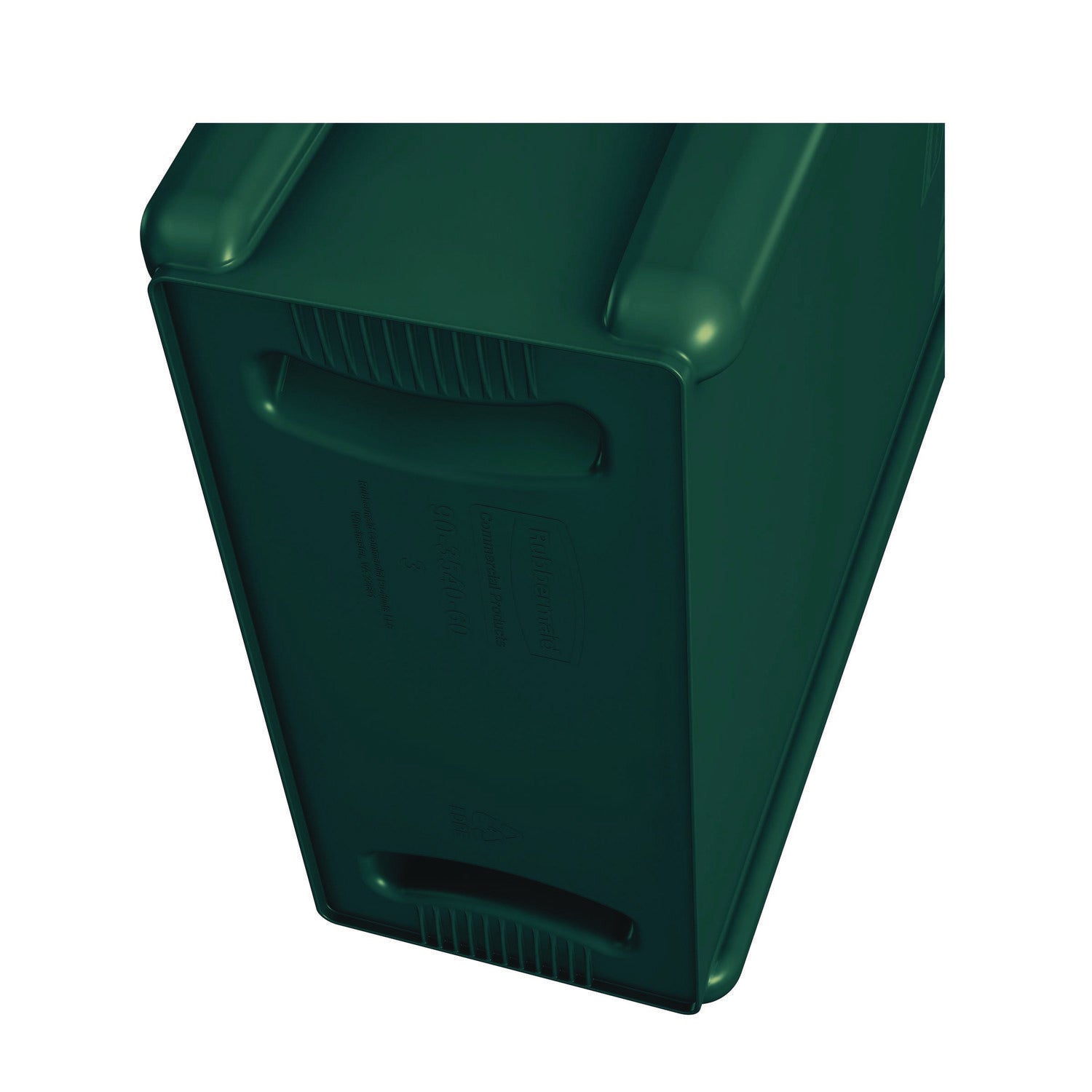 23 gal Capacity - Weather Resistant, Durable, Long Lasting, Handle, Lightweight, Sturdy - Plastic - Green - 1 Each