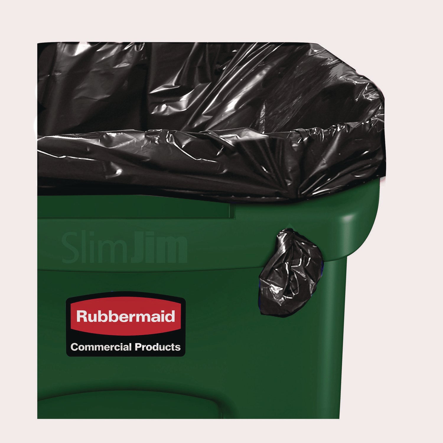 23 gal Capacity - Weather Resistant, Durable, Long Lasting, Handle, Lightweight, Sturdy - Plastic - Green - 1 Each