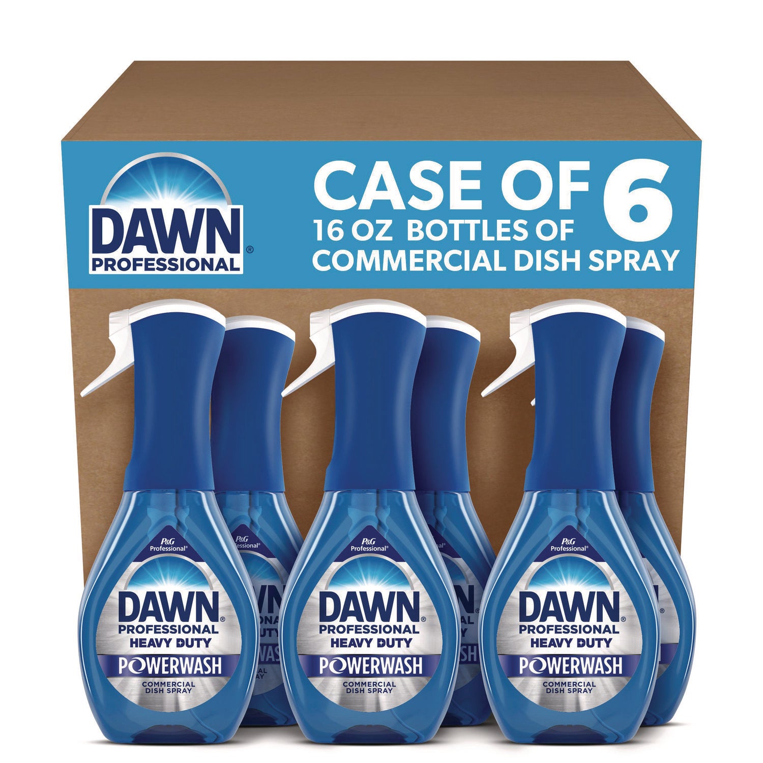 Dawn Heavy Duty Powerwash - For Dish, Food Service, Restaurant, Kitchen, Sink, Commercial - Spray - 16 fl oz (0.5 quart) - Heavy Duty - Blue - 1 Bottle