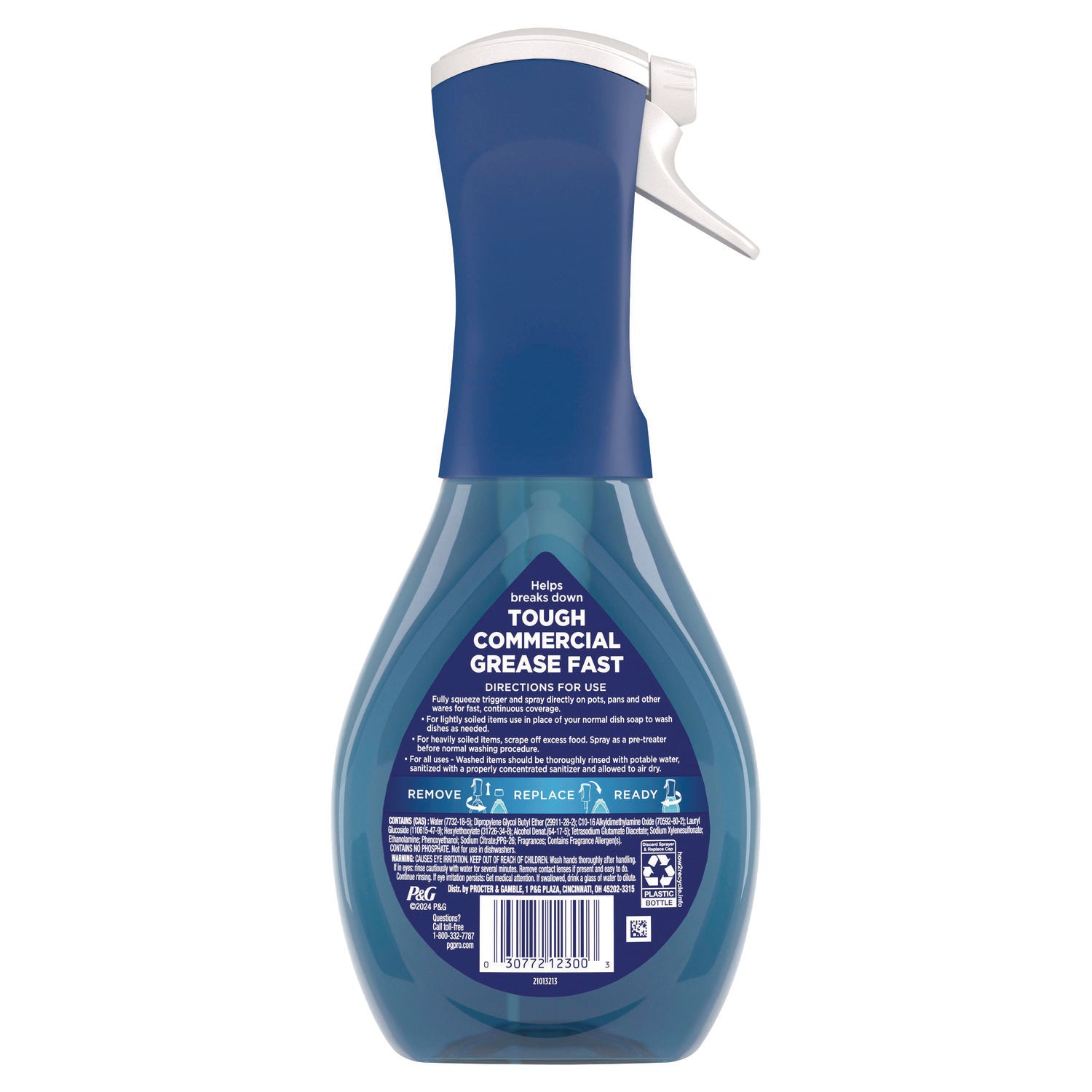 Dawn Heavy Duty Powerwash - For Dish, Food Service, Restaurant, Kitchen, Sink, Commercial - Spray - 16 fl oz (0.5 quart) - Heavy Duty - Blue - 1 Bottle