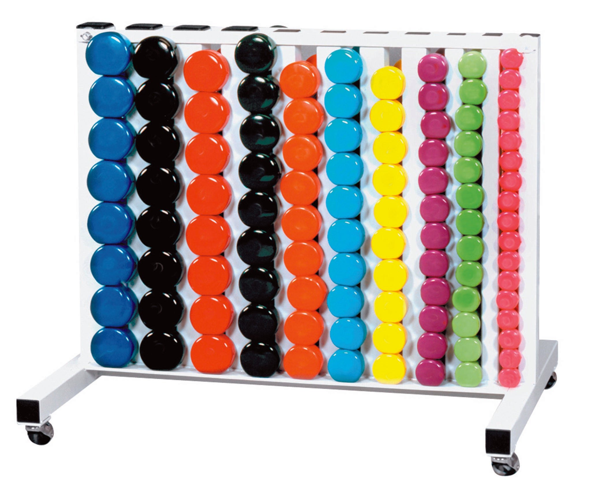 Vinyl Round Club Pack - Multi-colored - 60 Pair Set (INCLUDES RACK - 69032)