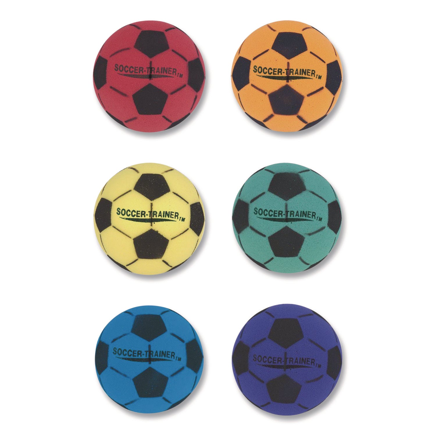 Ultra Foam Soccer Ball Set, Assorted Colors, 6/Set