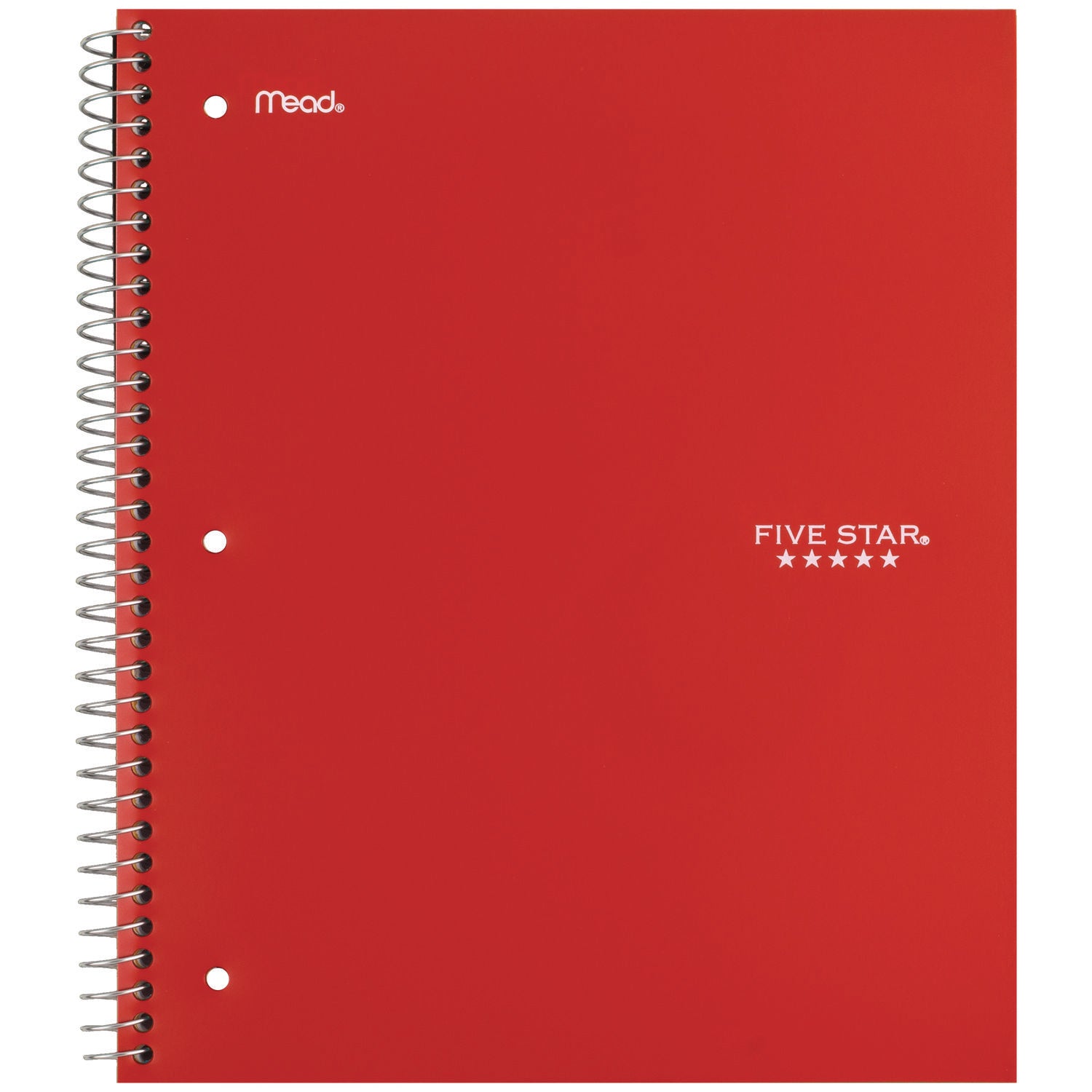 100 Sheets - Wire Bound - Wide Ruled Front Ruling - 8" x 10 1/2" Sheet Size - Assorted Plastic Cover - 1 Each