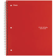 100 Sheets - Wire Bound - Wide Ruled Front Ruling - 8" x 10 1/2" Sheet Size - Assorted Plastic Cover - 1 Each