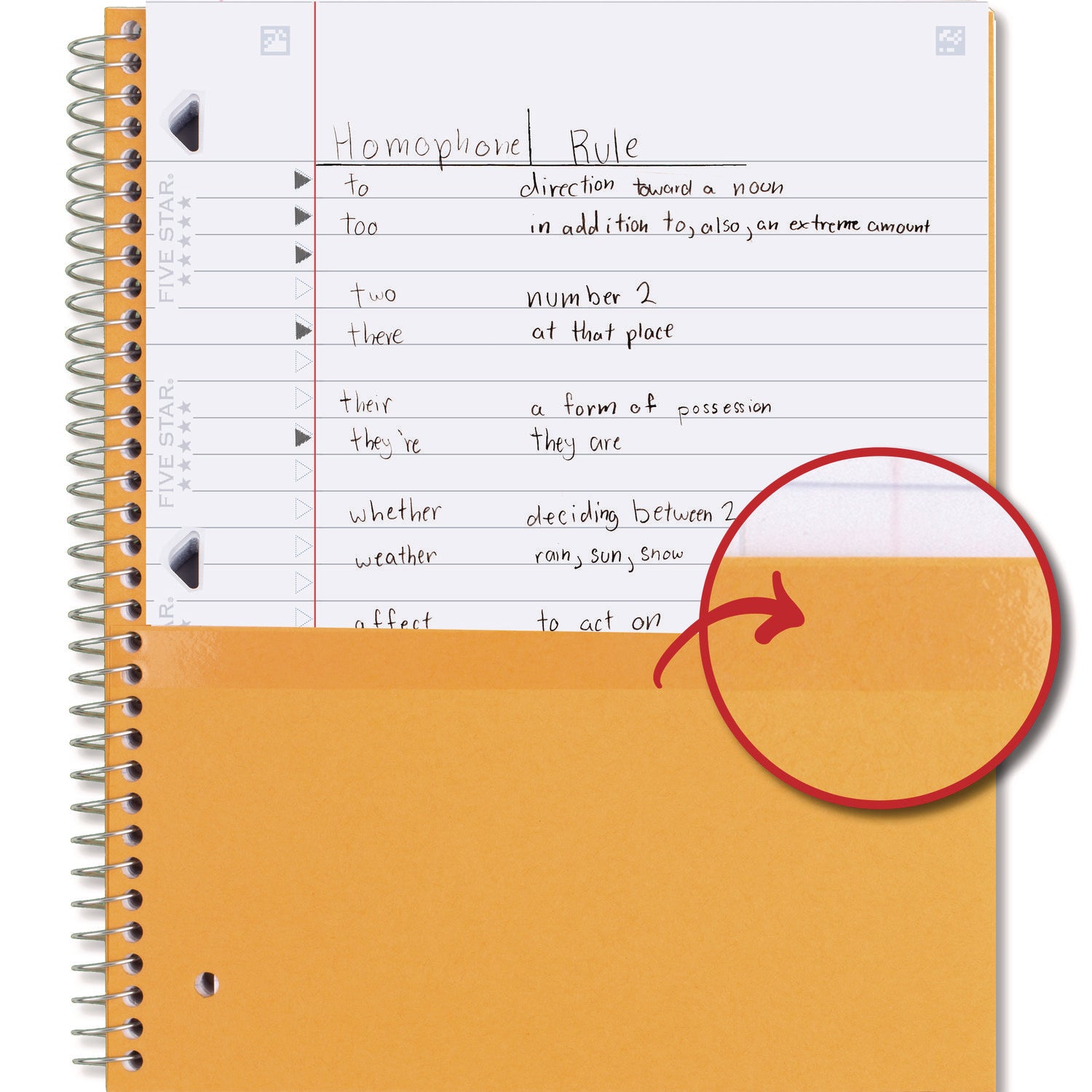 100 Sheets - Wire Bound - Wide Ruled Front Ruling - 8" x 10 1/2" Sheet Size - Assorted Plastic Cover - 1 Each