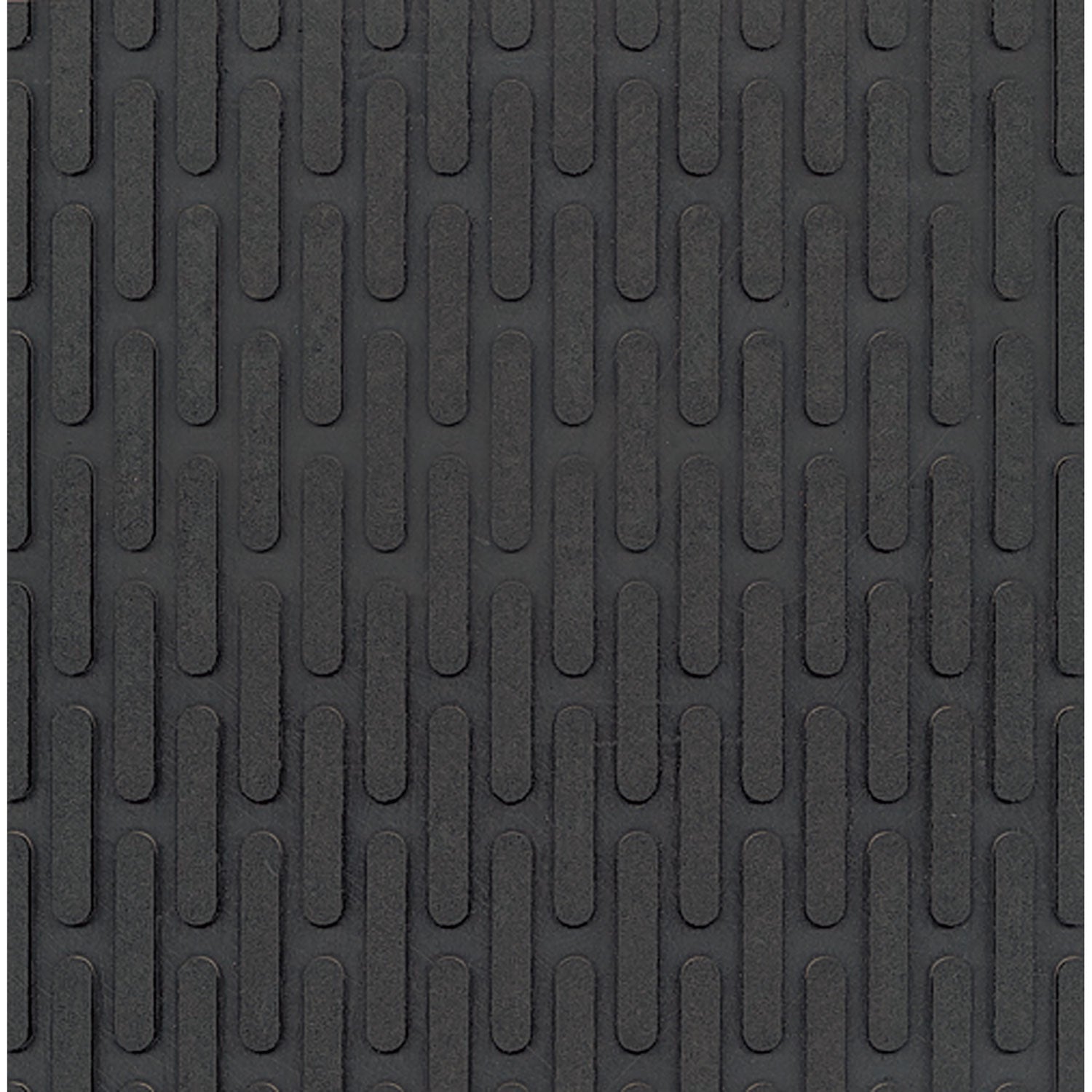 Crown-Tred Indoor/outdoor Scraper Mat, Rubber, 43.75 X 66.75, Black