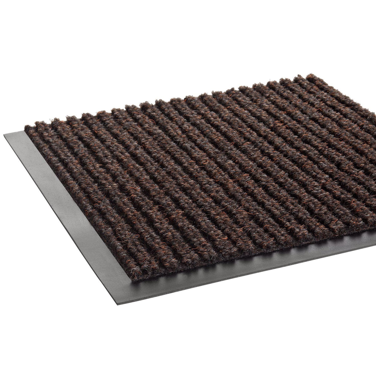 Crown Mats Needle-rib Wiper/Scraper Mat - Indoor - 60" Length x 36" Width x 0.313" Thickness - Rectangular - Polyethylene Terephthalate (PET), Polypropylene, Vinyl - Brown - 1 Each