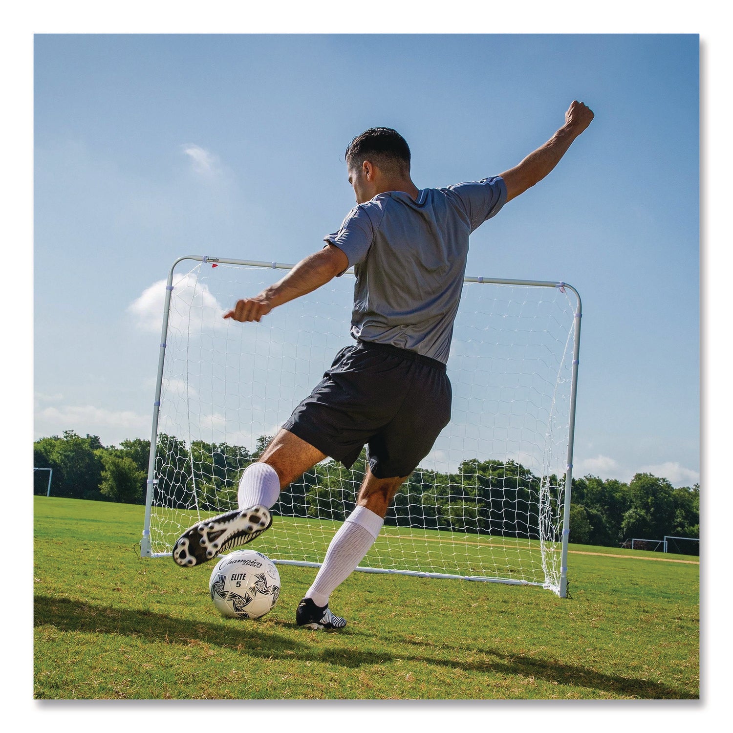 Easy Fold Soccer Goal, 8 ft x 6 ft, 1.25" dia Frame