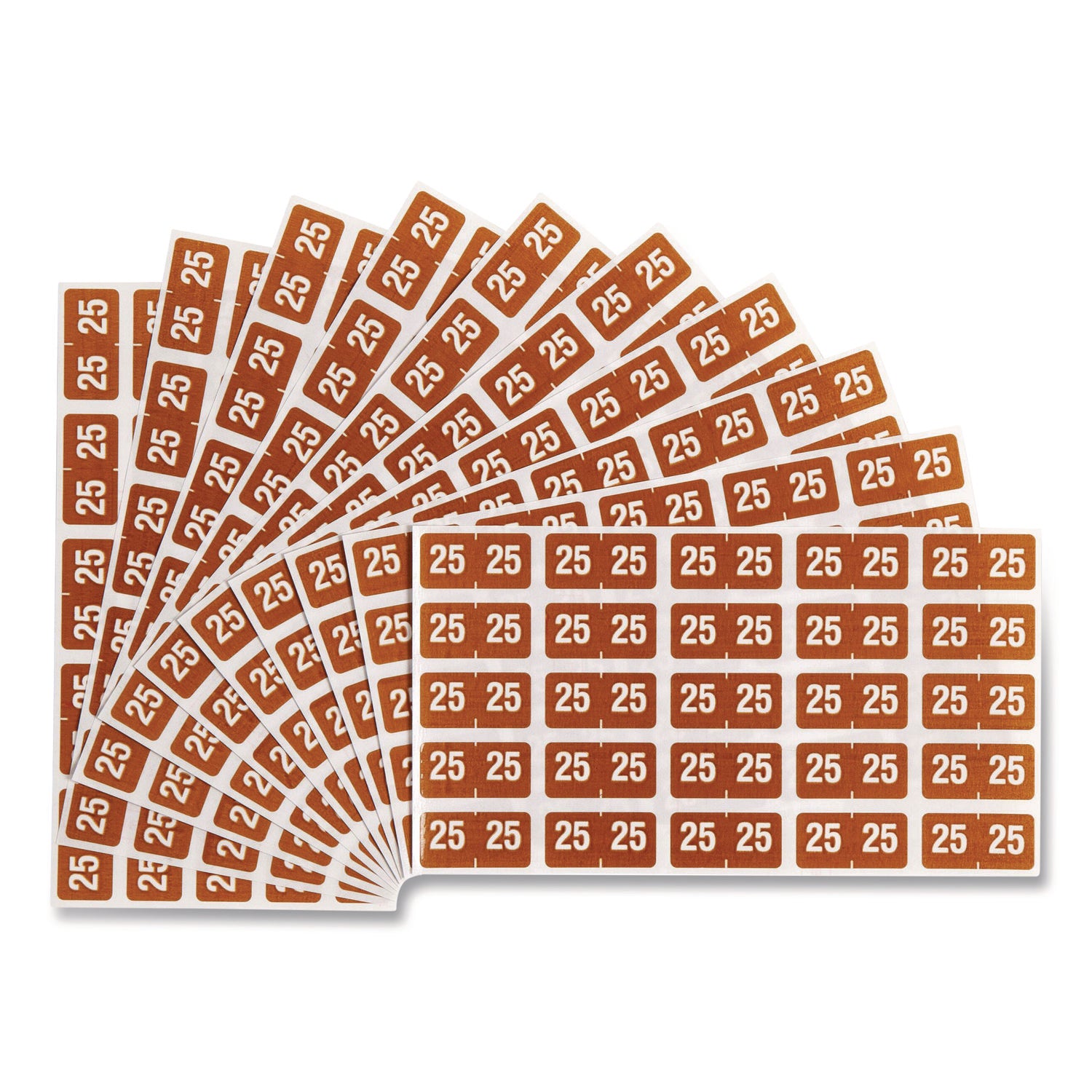 Smead ETS Color-Coded Year Labels, Brown, 1/2" x 1", 1 Pack