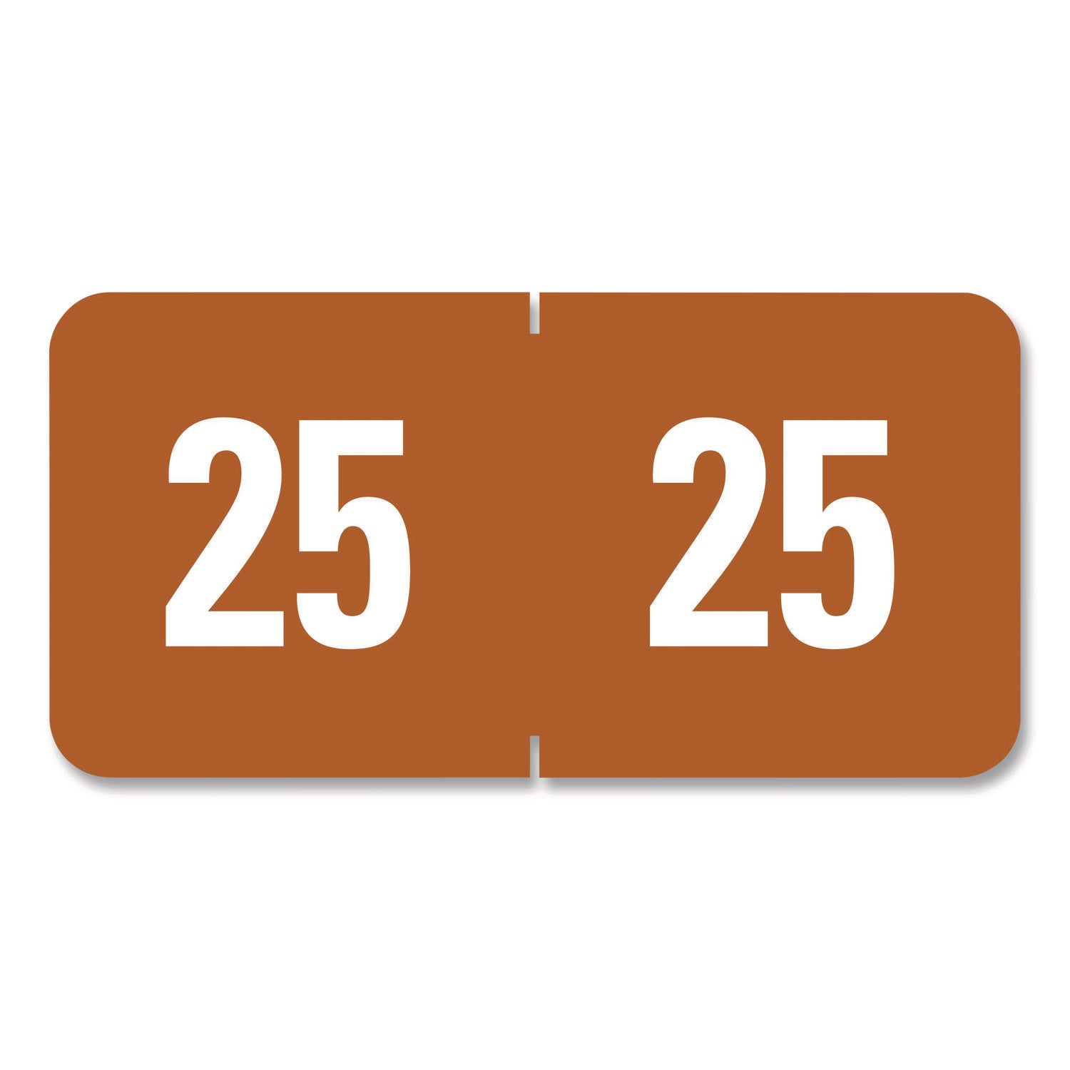 Smead ETS Color-Coded Year Labels, Brown, 1/2" x 1", 1 Pack