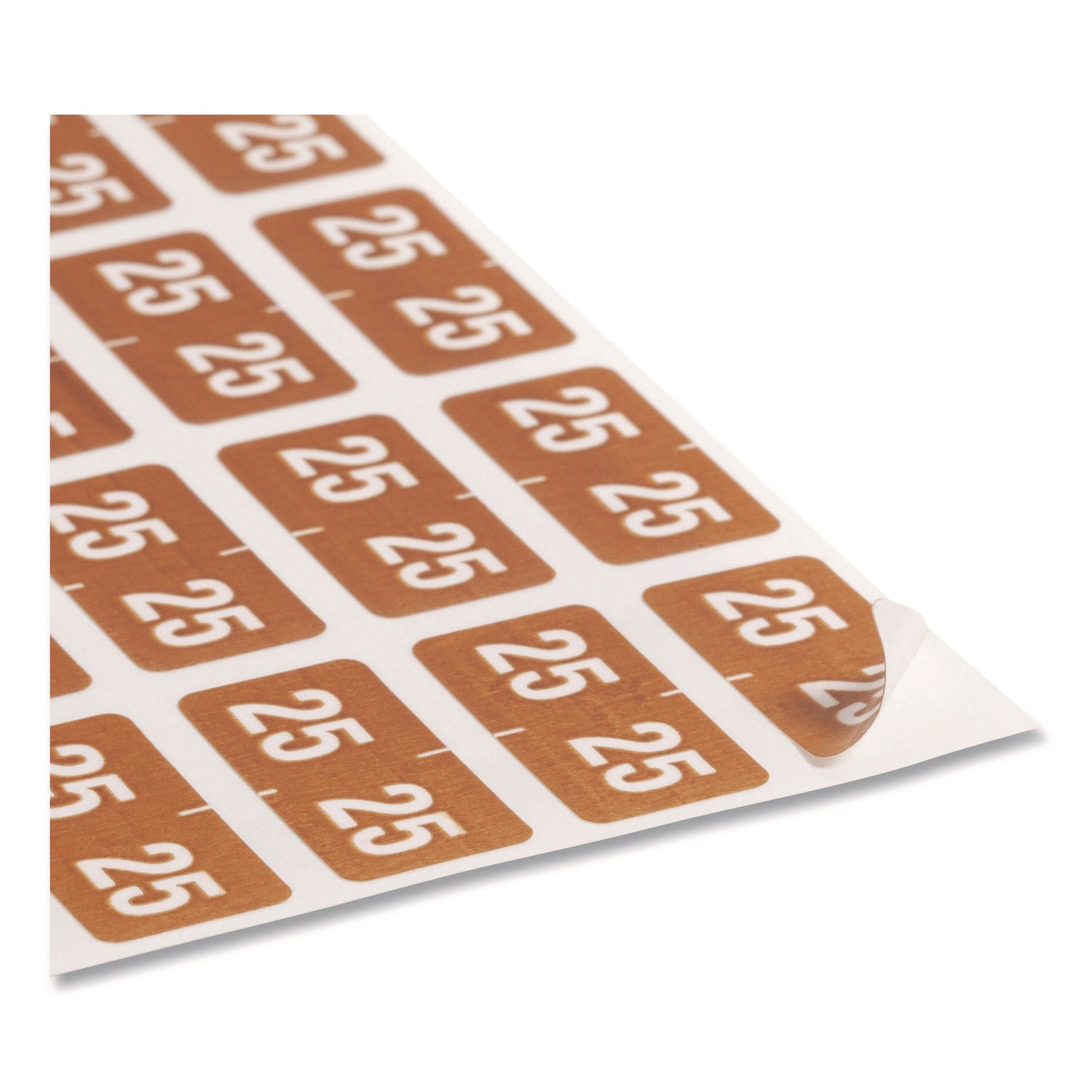 Smead ETS Color-Coded Year Labels, Brown, 1/2" x 1", 1 Pack