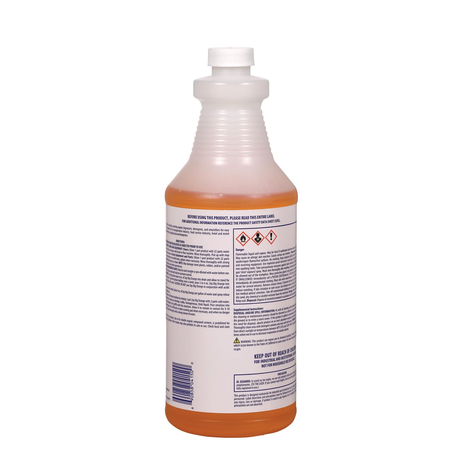 Big Orange, 1 qt Bottle, 12/Carton