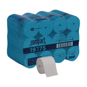 Compact Coreless Recycled Toilet Paper - 2 Ply - 4.05" Width x 3.85" Length - 1000 Sheets/Roll - White - 36 / Carton