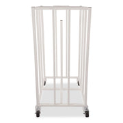 Deluxe Vertical Ball Cage, Fits Approximately 20 Balls, Metal, 20" x 20" x 48", White