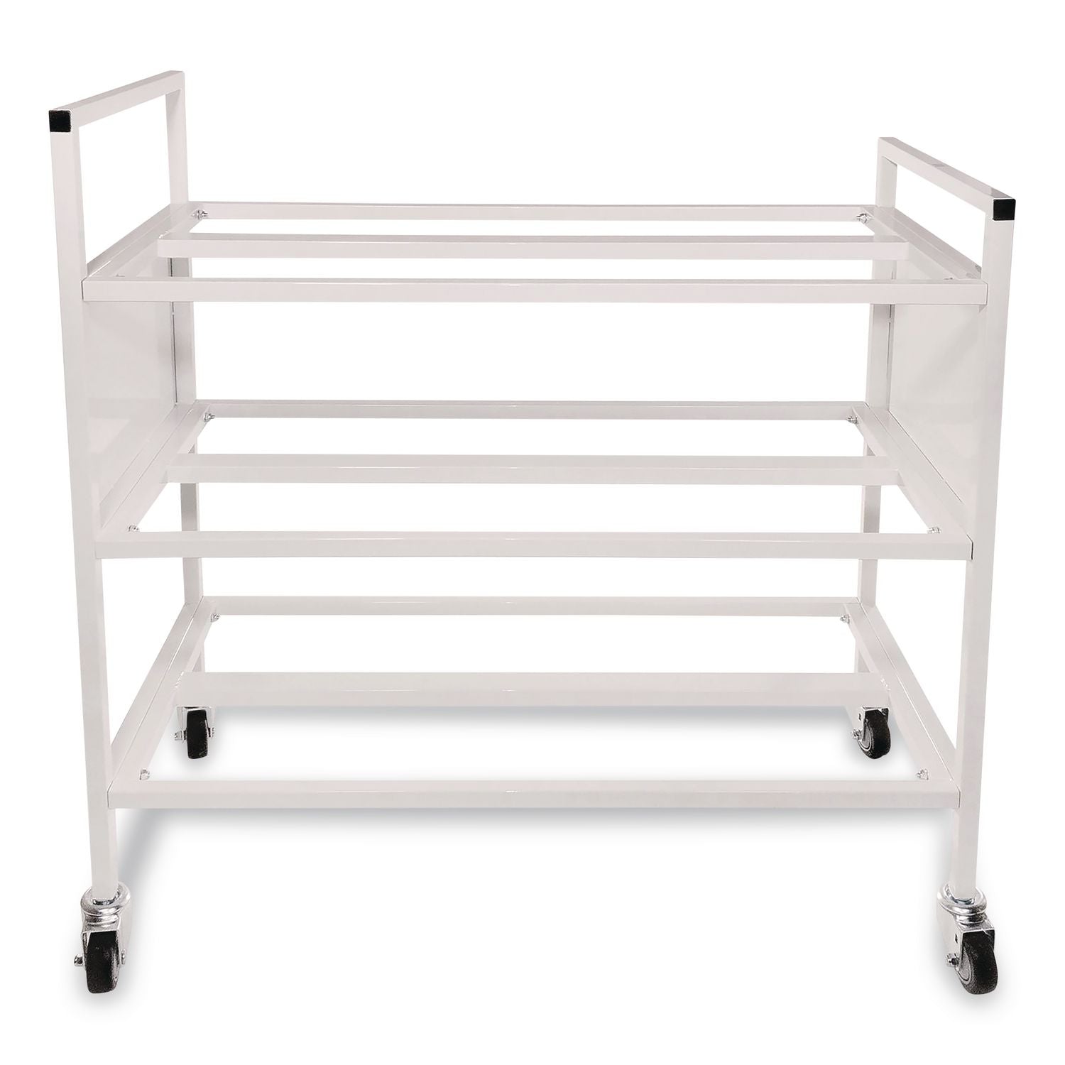 Double Wide Cart, Fits Approximately 24 Balls, Metal, 20" x 42" x 44", White