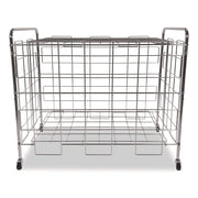 Portable Ball Locker, Metal, 176 lb Capacity, 24 x 41 x 36, Chrome