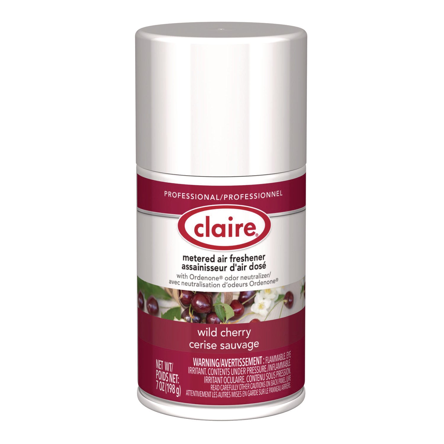 Metered Air Freshener, Cherry Scent, 7 oz Aerosol Spray, 12/Carton