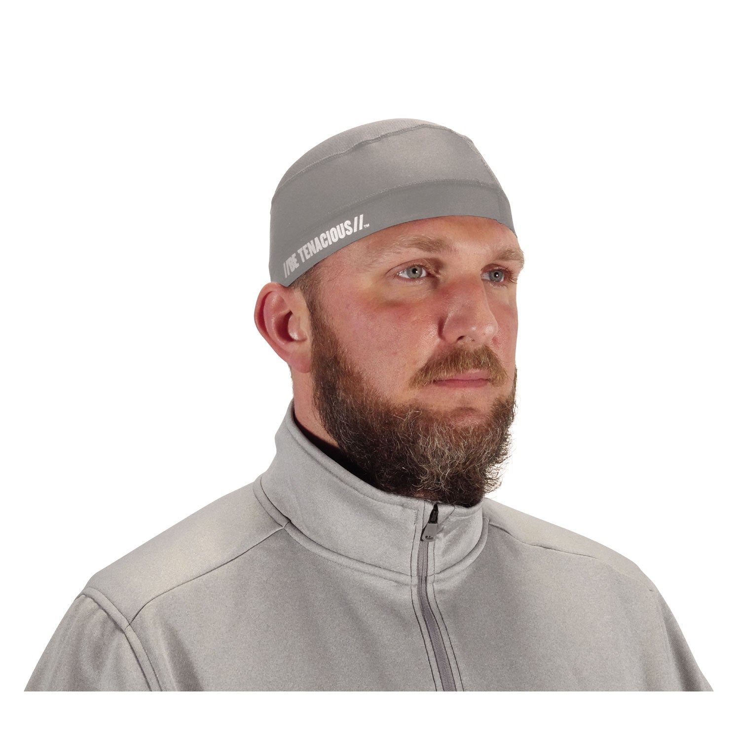 Ergodyne 6632 Cooling Skull Cap - Fabric, Elastic - Gray