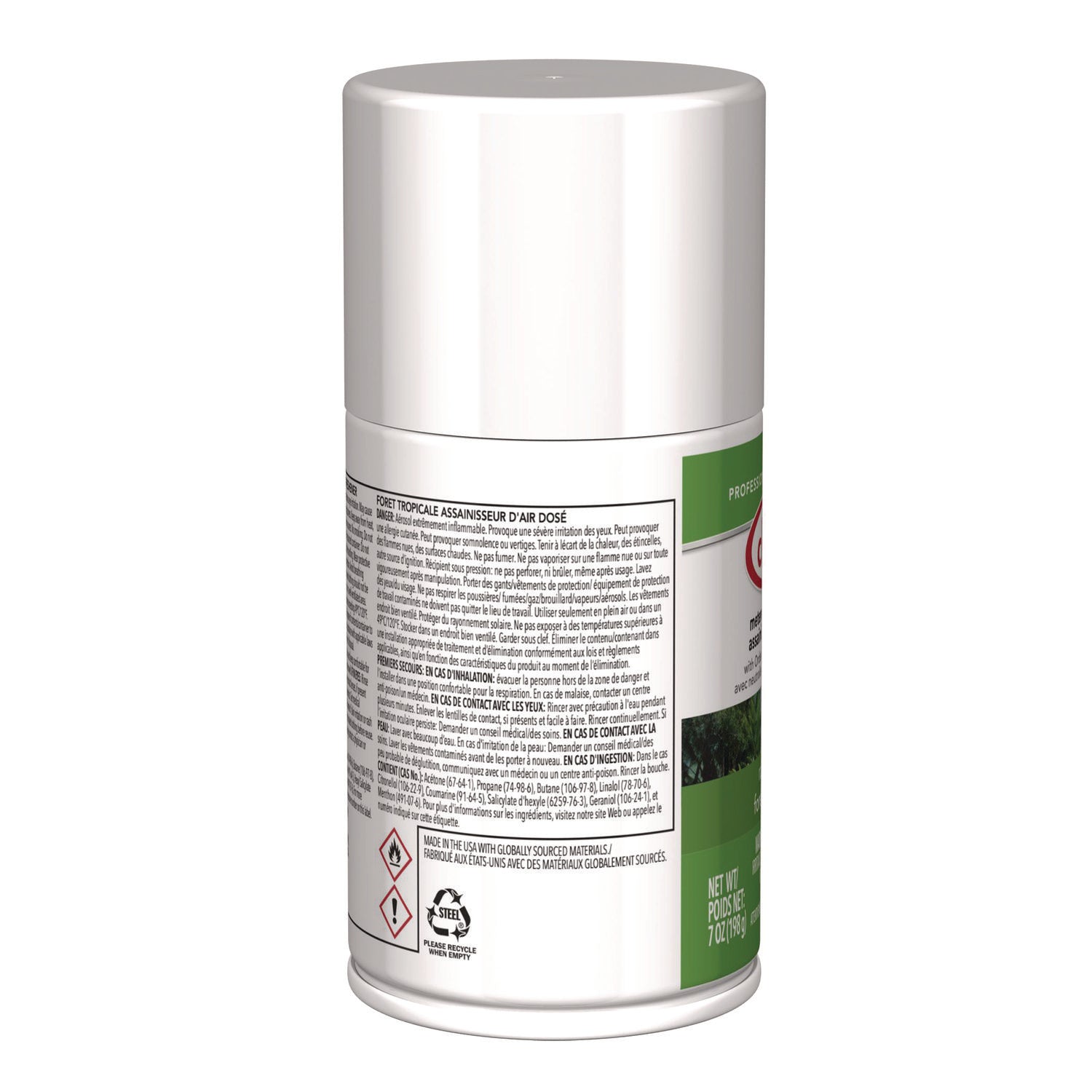 Metered Air Freshener, Rain Forest, 11 oz Aerosol Spray, 12/Carton