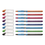 1.4 mm Extra Broad Pen Point - Black, Red, Blue, Light Green, Orange, Violet, Pink, Light Blue Ink - Transparent Rubberized, Black, Red, Blue, Light Green, Orange, Violet, Pink, Light Blue Barrel - Stainless Steel Tip - 1 Pack