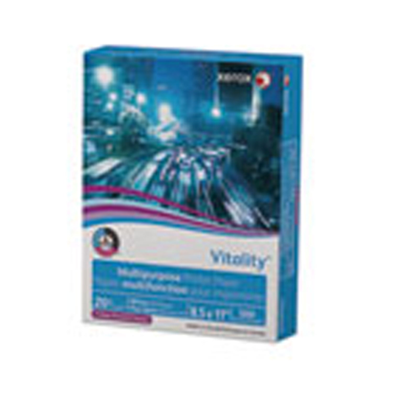 Vitality Multipurpose Print Paper, 92 Bright, 3-Hole, 20 Lb Bond Weight, 8.5 X 11, White, 500/Ream