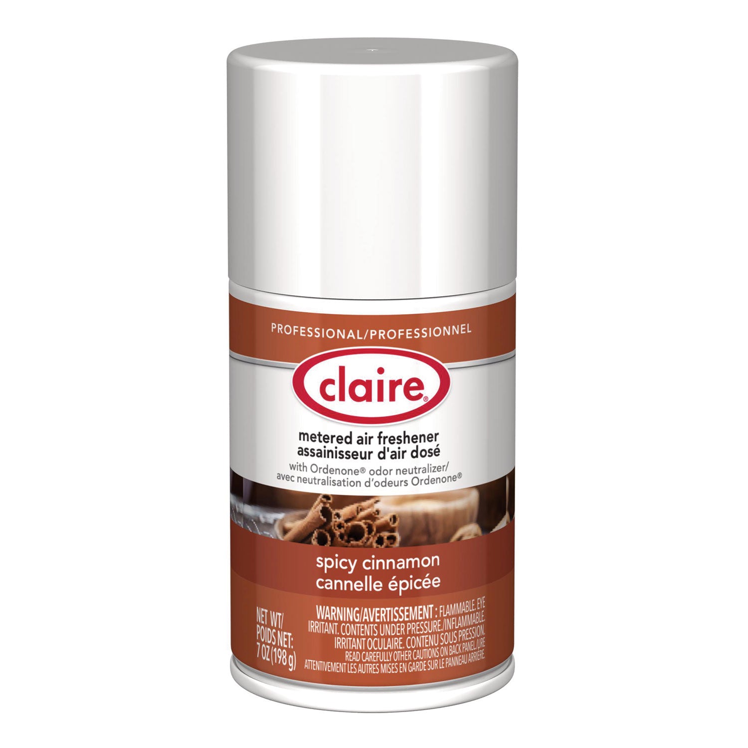 Metered Air Freshener, Cinnamon, 11 oz Aerosol Spray, 12/Carton
