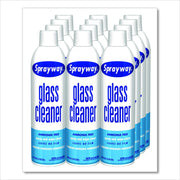 Glass Cleaner, 19 Oz Aerosol Spray, 12/Carton