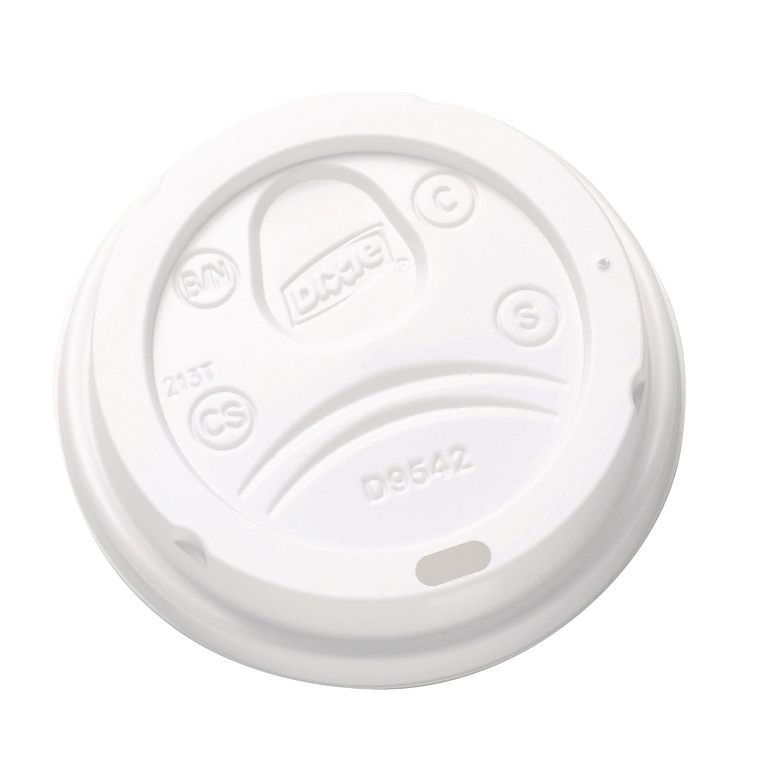 Round - Plastic - White - 100 / Pack
