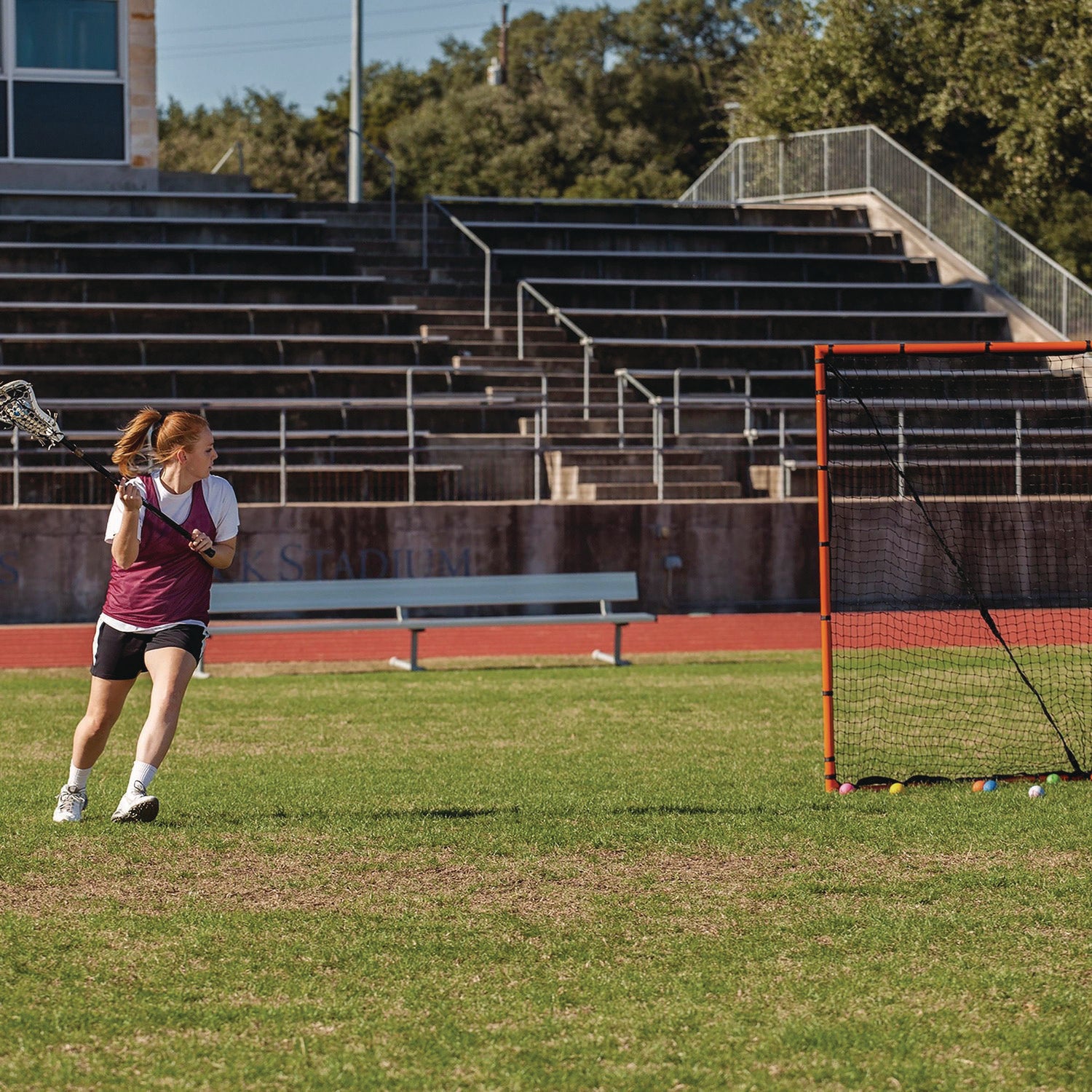 Backyard Lacrosse Goal and Net, 6 ft x 6 ft, 1.5" dia Frame