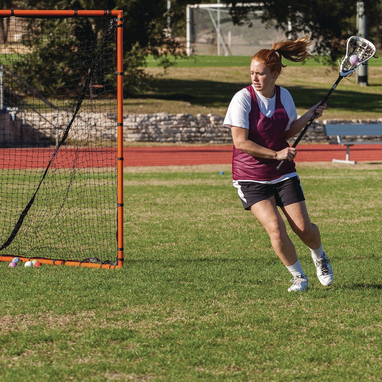 Backyard Lacrosse Goal and Net, 6 ft x 6 ft, 1.5" dia Frame