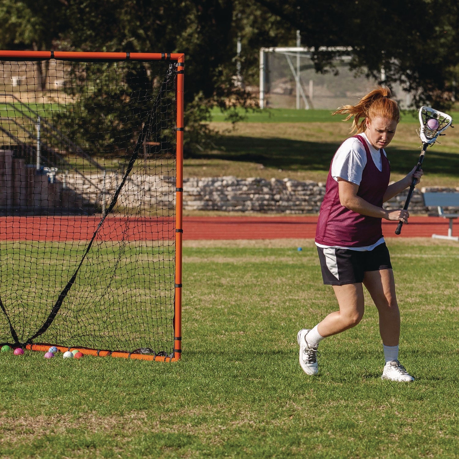 Backyard Lacrosse Goal and Net, 6 ft x 6 ft, 1.5" dia Frame