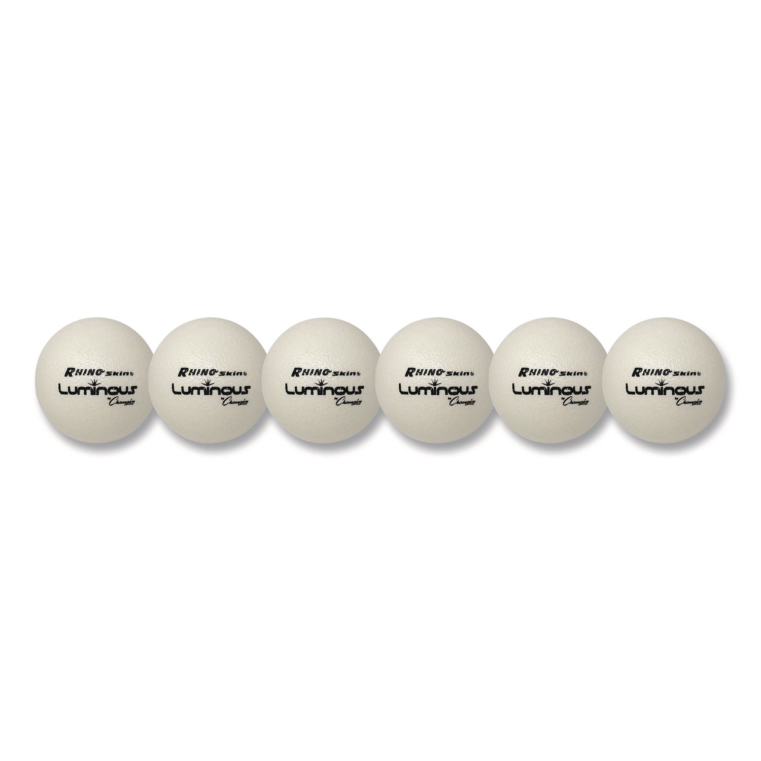 Rhino Skin Luminous Dodgeball Set, 6.3" Diameter, 6/Set