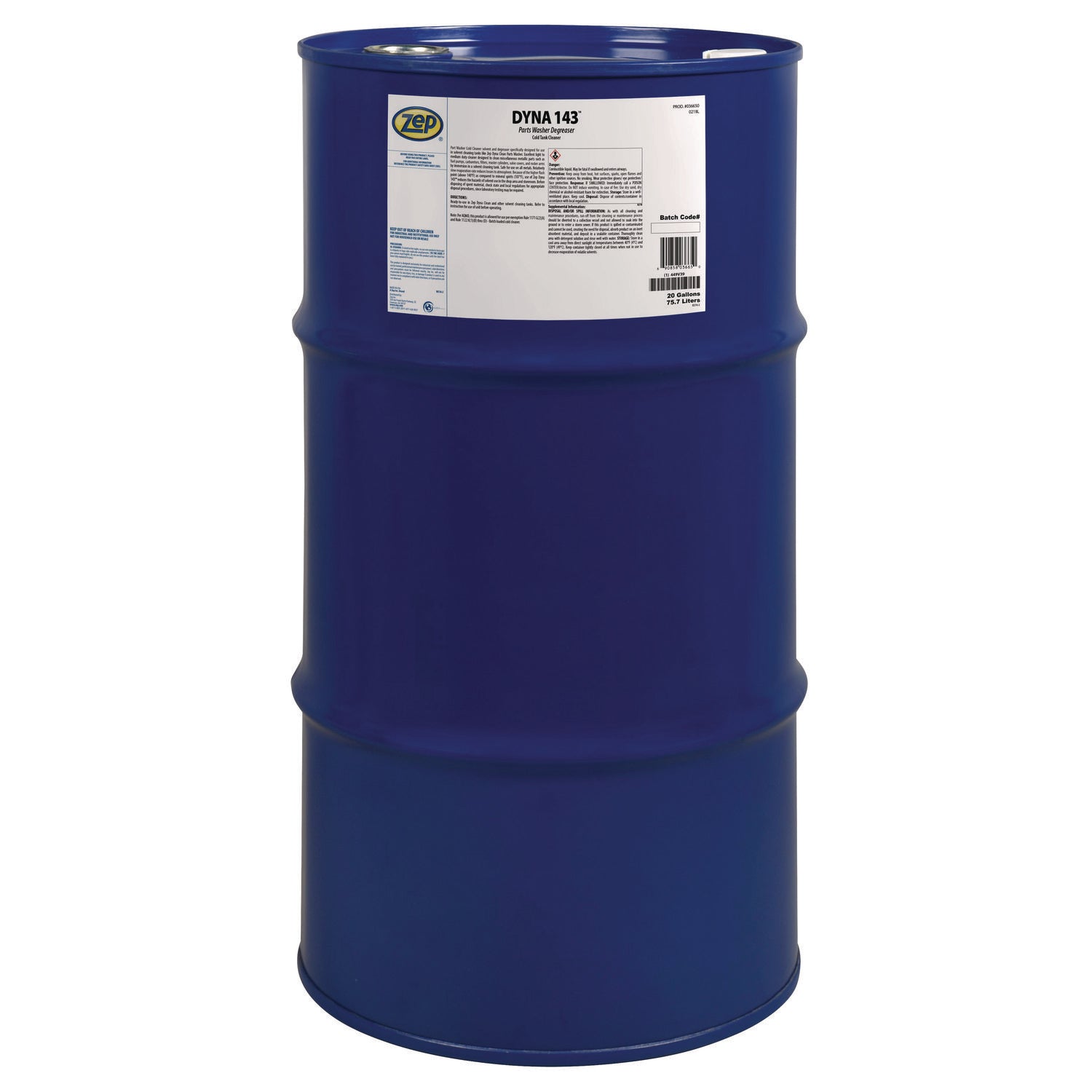DYNA 143 Parts Washer Degreaser, 20 gal Drum