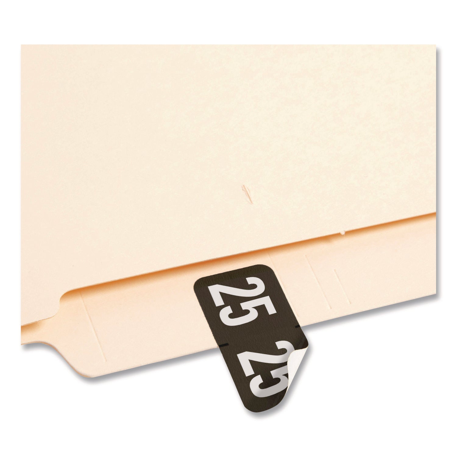 Smead ETYJ Color-Coded Year Labels, Black, 25 Labels, 3/4" x 1-1/2", 1 Roll