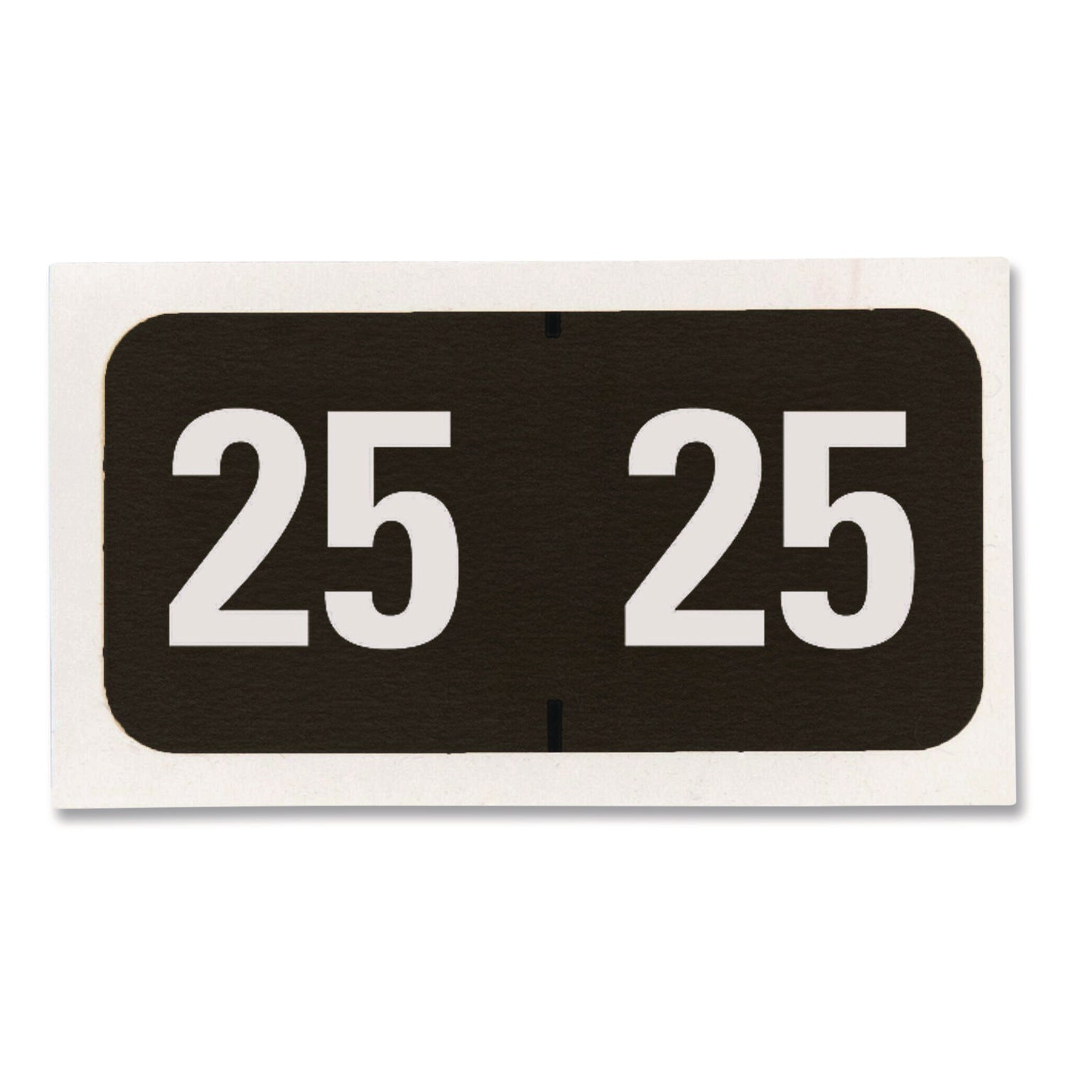 Smead ETYJ Color-Coded Year Labels, Black, 25 Labels, 3/4" x 1-1/2", 1 Roll